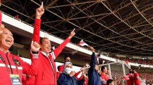 Presiden Jokowi Ikut Nonton Indonesia Lawan Filipina