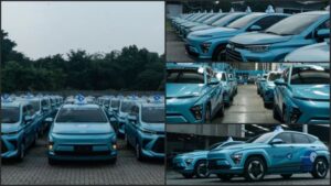 Hyundai Kona EV Blue Bird