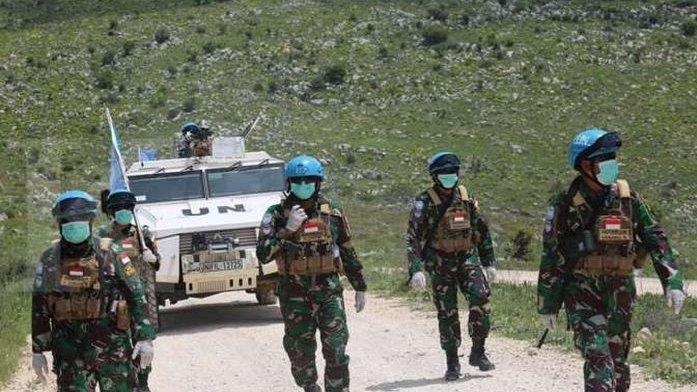 Potret TNI Jaga Perbatasan Lebanon